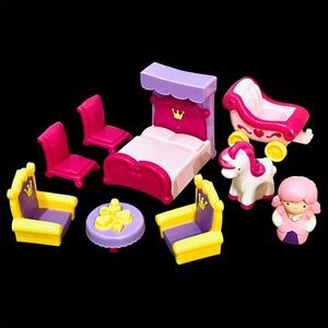 Royal Castle Plago Playset Replacement Lot 9 Pieces Unicorn Girl Furniture EUC